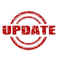 Stempel mit rotem Text UPDATE