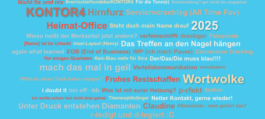 Das Jahr in Worten
