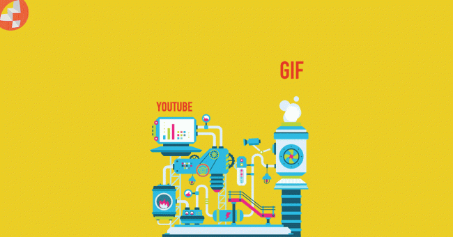 Maschine zur Umwandlung von YouTube-Videos in GIFs