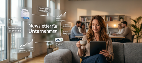 Roboter mit Fernbedienung vor einem verschwommenen Hintergrund.