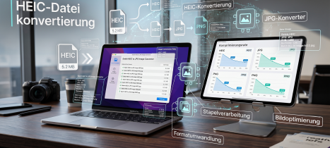 Ein Mann am Laptop am Arbeiten