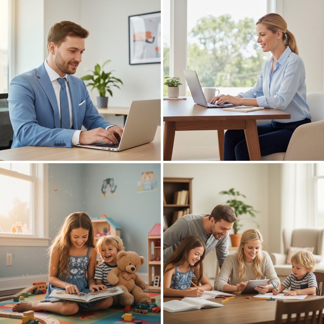 Home Office, Hausaufgaben-Betreuung oder einfach Spielen