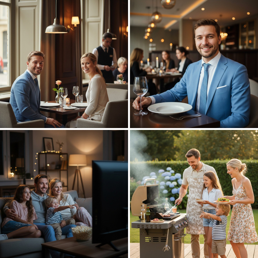 Zu zweit essen gehen oder doch lieber mit der Familie?