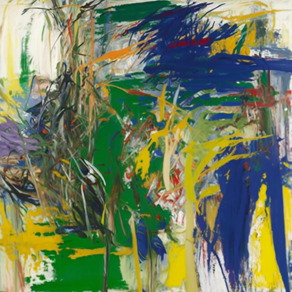 the nature, art by joan mitchell